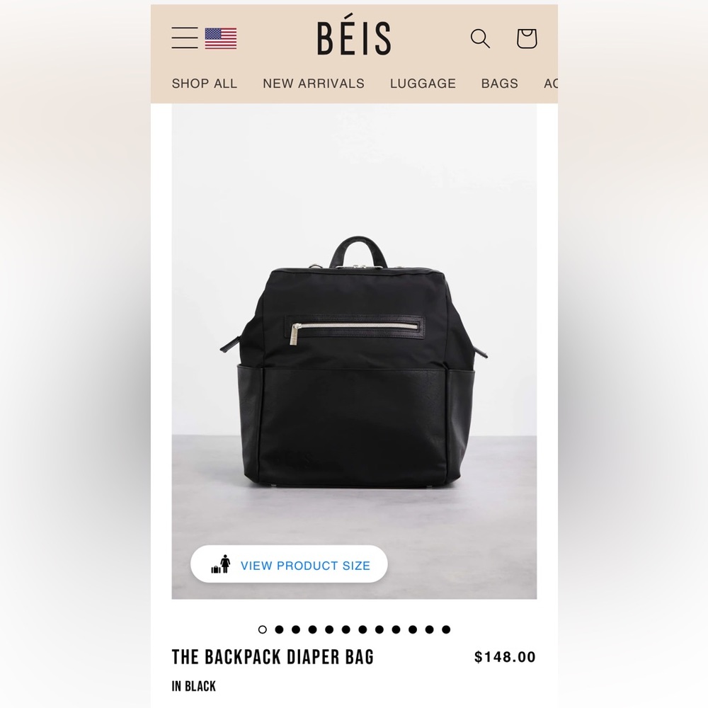 Beis Baby diaper backpack
